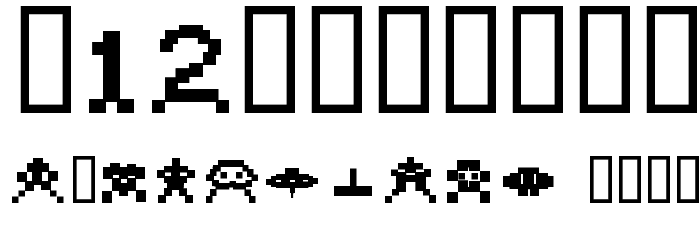 invader Font OTHER CHARS