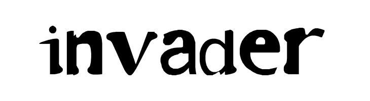 invader  font caratteri gratis