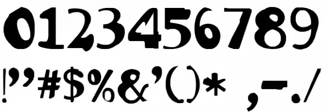 invader Font OTHER CHARS