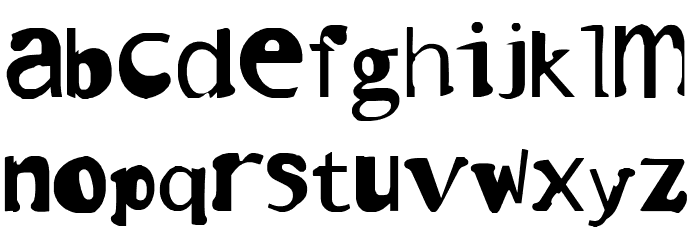invader Font LOWERCASE