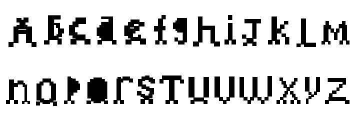 invader Font LOWERCASE