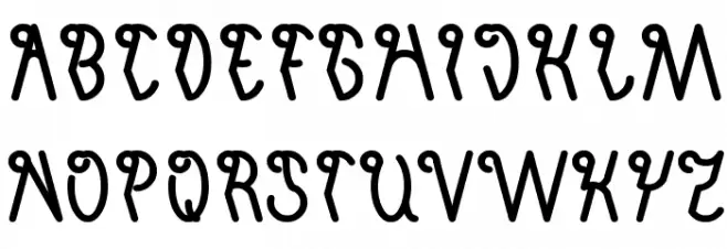invisible man Bold Font Litere mari