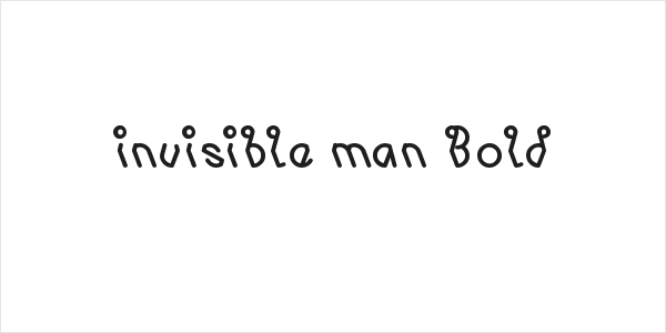 invisible man Bold Logo
