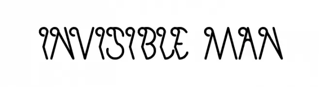 invisible man  Frei Schriftart Herunterladen