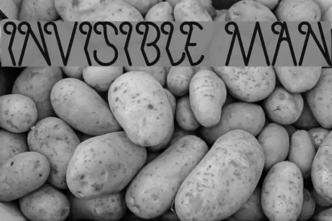 invisible man Schriftart examples