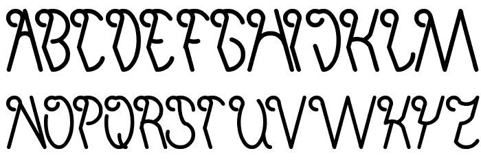 invisible man Font LOWERCASE