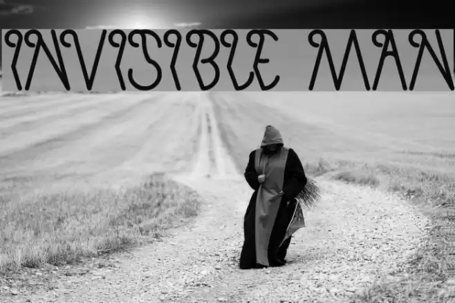 invisible man Font examples