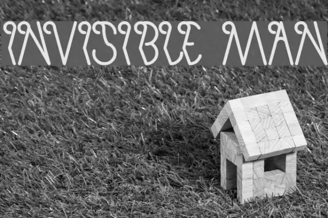 invisible man Font examples