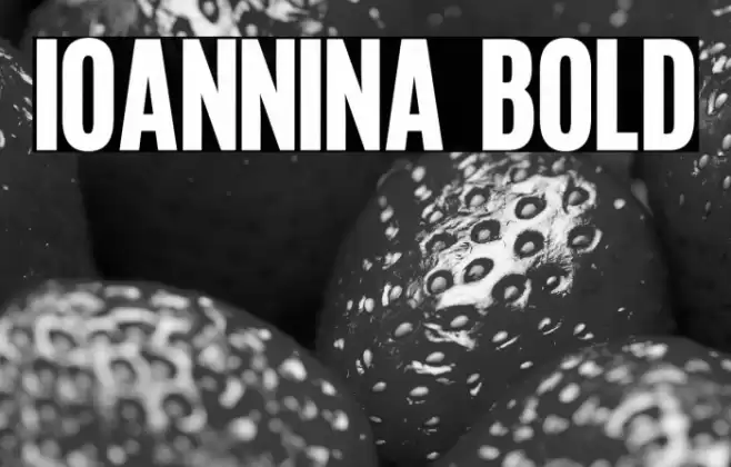 Ioannina Bold Font examples