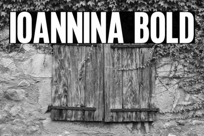 Ioannina Bold Font examples