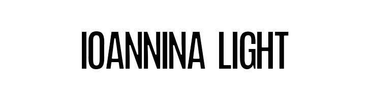 Ioannina Light  Frei Schriftart Herunterladen