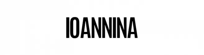 Ioannina  Frei Schriftart Herunterladen