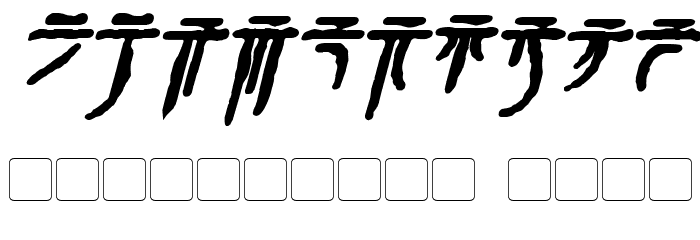 Iokharic Bold Italic Font OTHER CHARS
