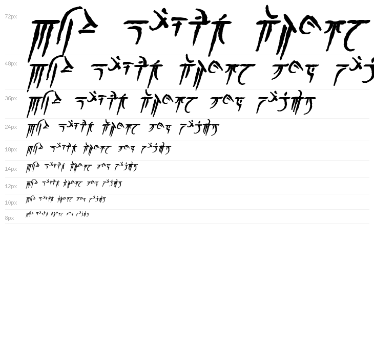 Iokharic Bold Italic Waterfall