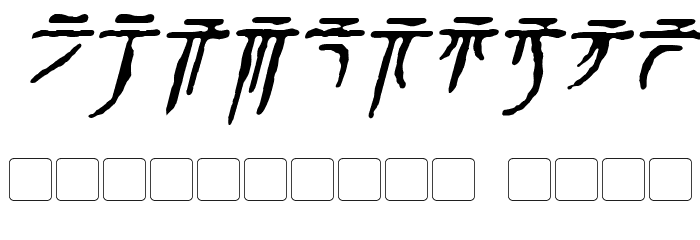 Iokharic Italic Font OTHER CHARS