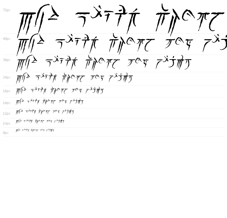 Iokharic Italic Waterfall