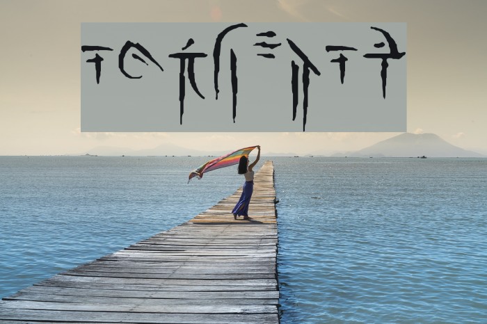 Iokharic Font examples
