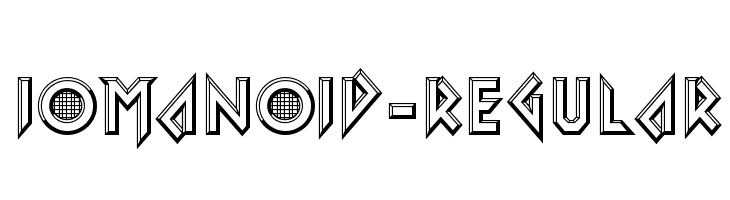 Iomanoid-Regular  Скачать бесплатные шрифты