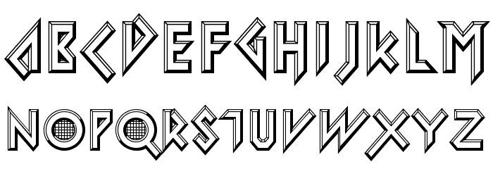 Iomanoid-Regular Font LOWERCASE