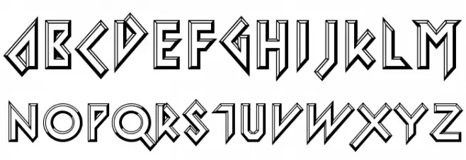 Iomanoid-Regular フォント 大文字