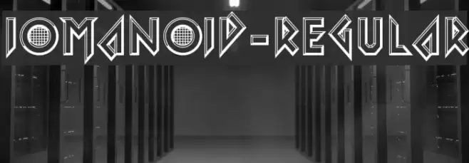 Iomanoid-Regular Font examples