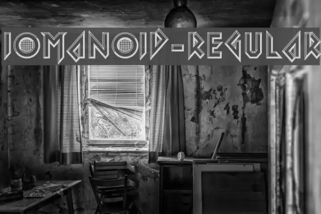 Iomanoid-Regular Font examples