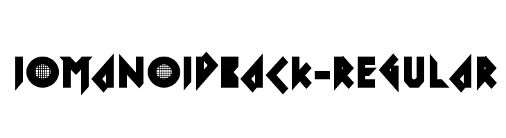 IomanoidBack-Regular  नि: शुल्क फ़ॉन्ट्स डाउनलोड