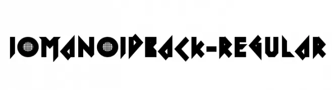 IomanoidBack-Regular  Скачать бесплатные шрифты