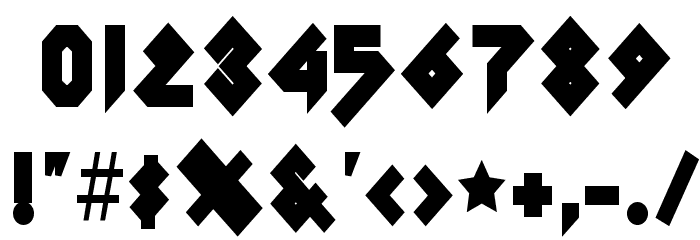 IomanoidBack-Regular Font OTHER CHARS