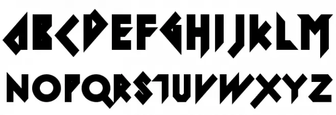 IomanoidBack-Regular Schriftart Groß