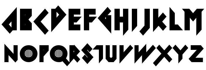 IomanoidBack-Regular Font LOWERCASE