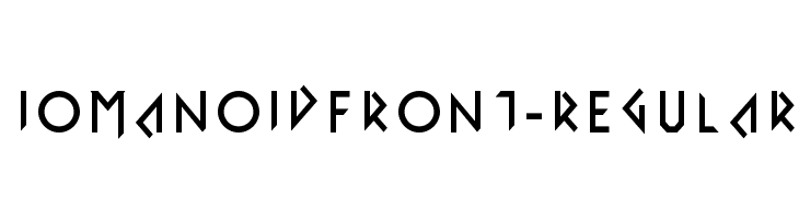IomanoidFront-Regular  font caratteri gratis