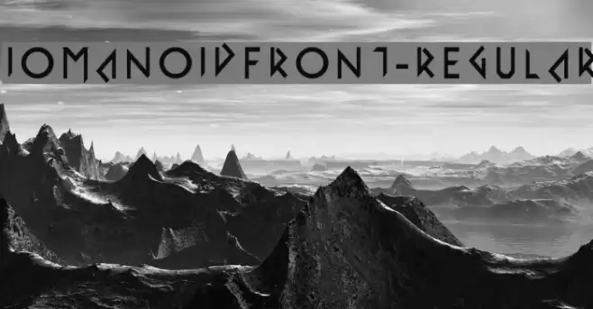 IomanoidFront-Regular Font examples