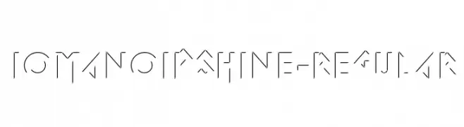 IomanoidShine-Regular  Скачать бесплатные шрифты