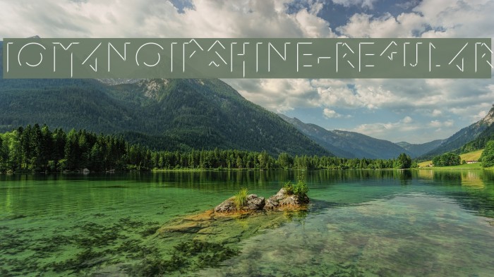 IomanoidShine-Regular Font examples