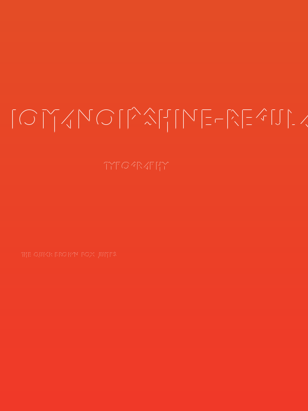 IomanoidShine-Regular Poster