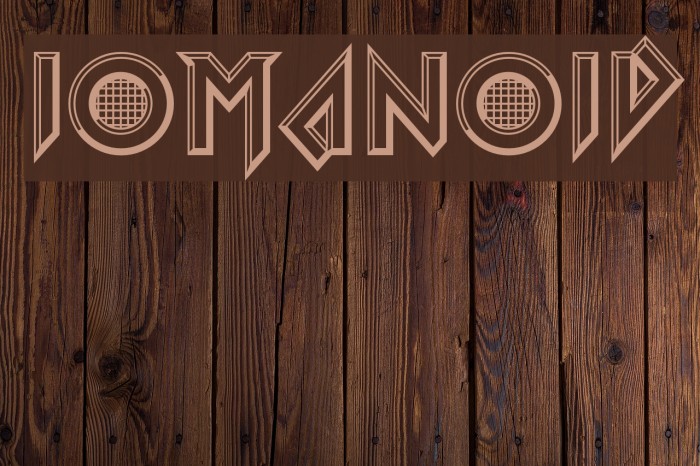 Iomanoid Font examples