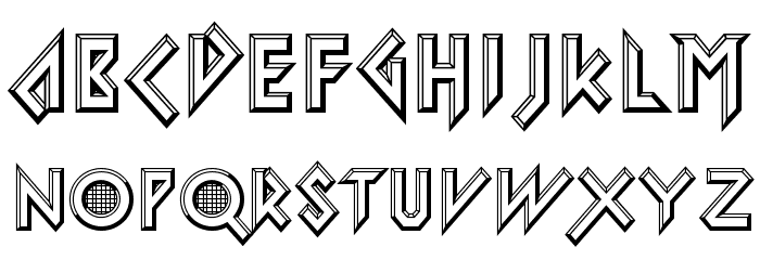 Iomanoid Font LOWERCASE