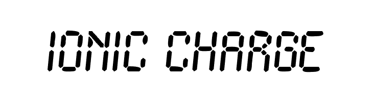 Ionic Charge  font caratteri gratis