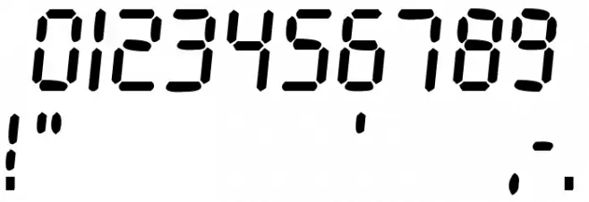 Ionic Charge Font OTHER CHARS