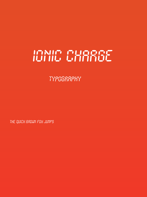 Ionic Charge Poster