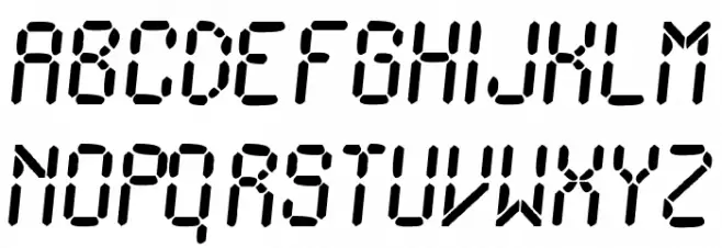 Ionic Charge Font LOWERCASE