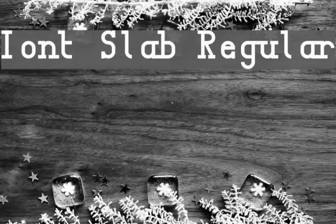 Iont Slab Regular Font examples
