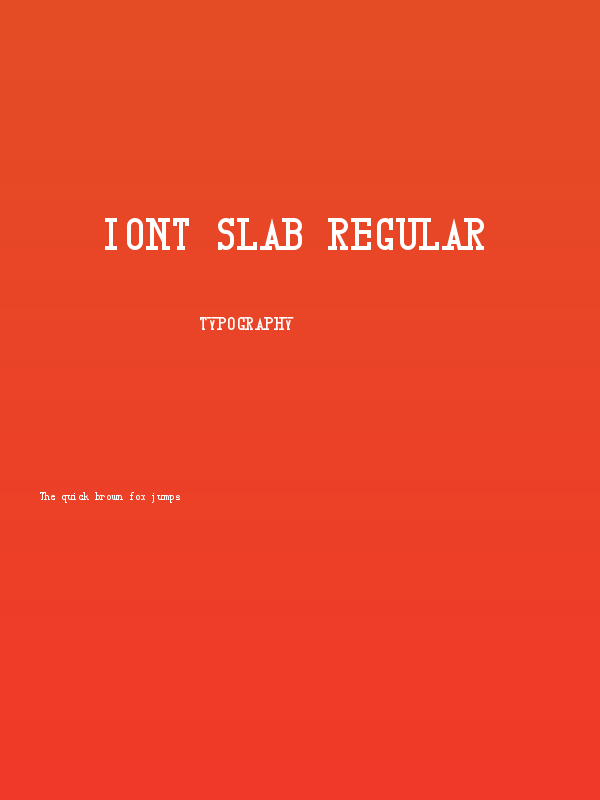 Iont Slab Regular Poster