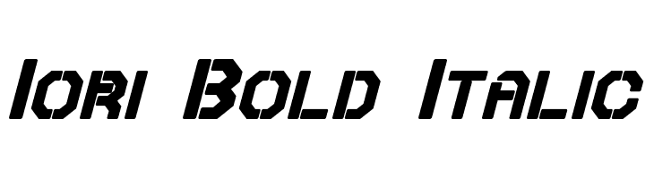 Iori Bold Italic  フリーフォントのダウンロード