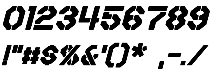 Iori Bold Italic Font OTHER CHARS