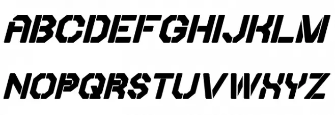 Iori Bold Italic Schriftart Groß