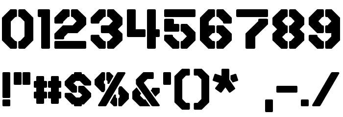 Iori Bold Font OTHER CHARS
