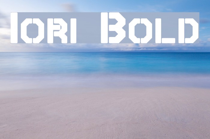 Iori Bold Font examples