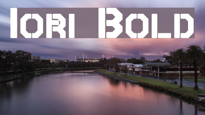 Iori Bold Font examples